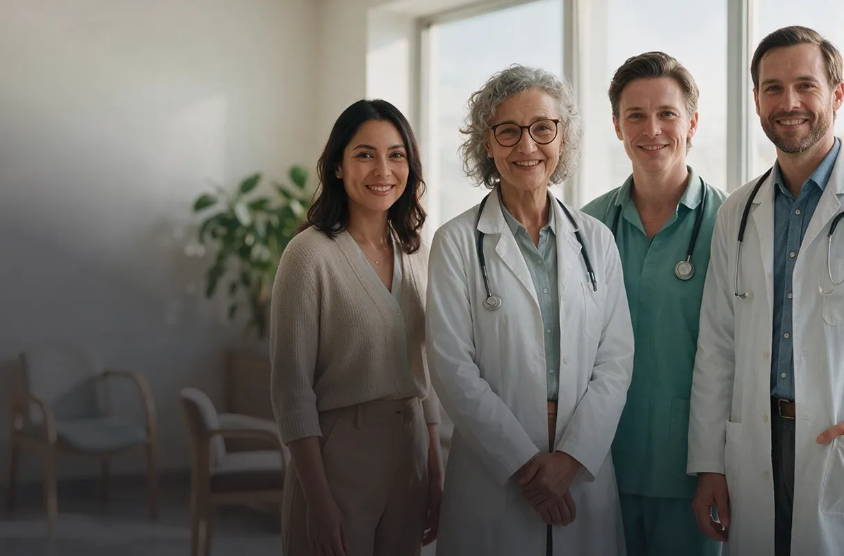 Equipe médica e multiprofissional do Hospital San Julian